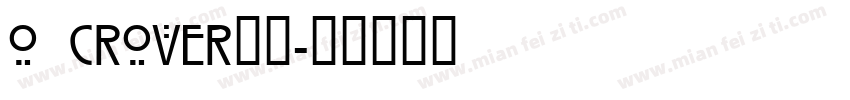 O CROver字体字体转换